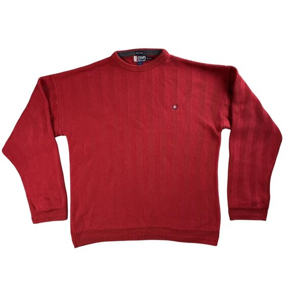 Vintage Chaps Ralph Lauren Sweater Mens 2XL Crewneck Pullover Herringbone 506210 - Picture 1 of 15